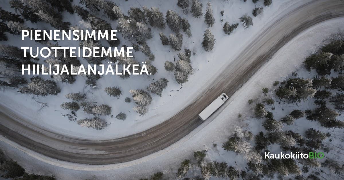 Pienennämme hiilijalanjälkeämme Kaukokiito BIO -palvelun avulla