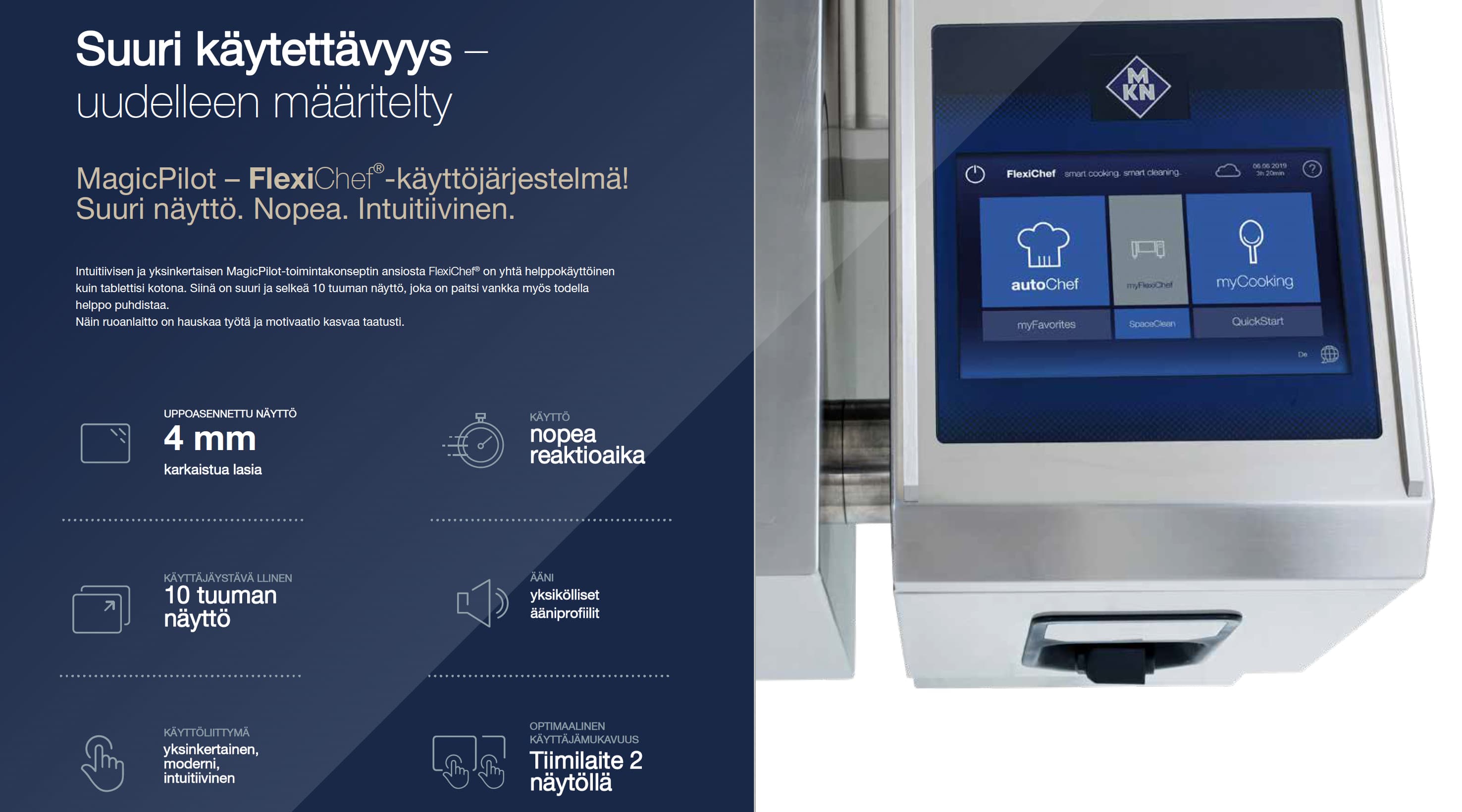 FlexiChef suuri käytettävyys