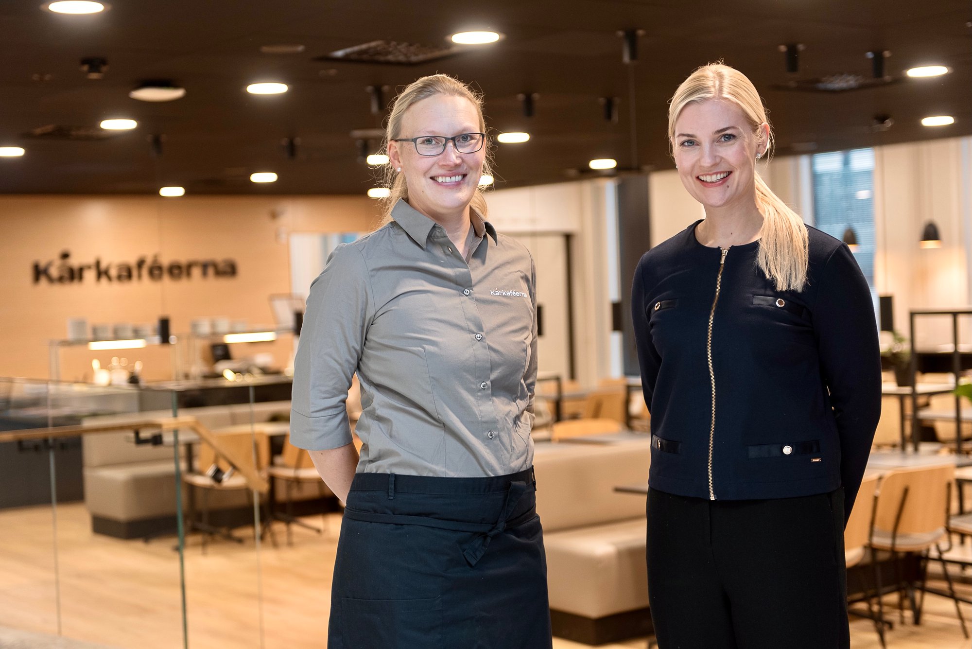Toimitusjohtaja Susanna Häyry ja ravintolapäällikkö Bodil Stadthagen ovat tyytyväisiä siihen, miten toiminta on lähtenyt käyntiin.